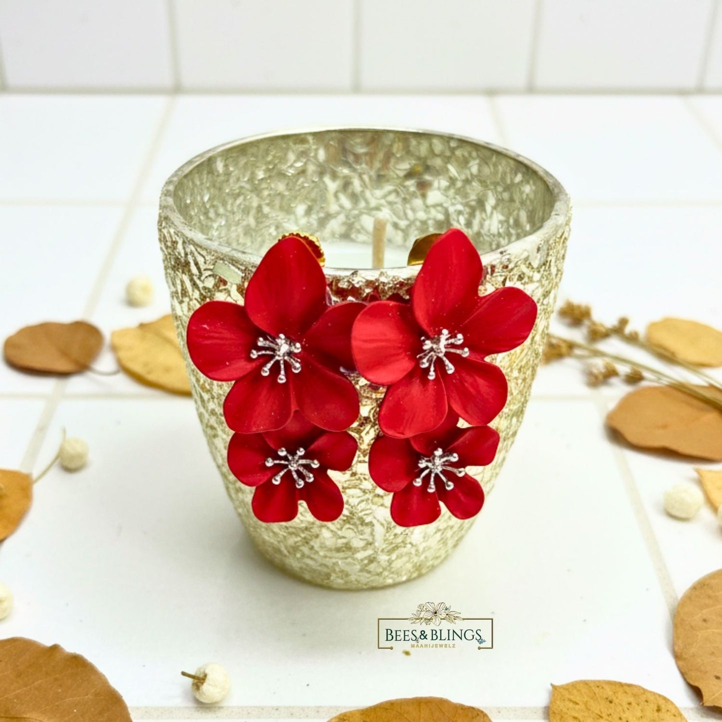 red-floral-earrings