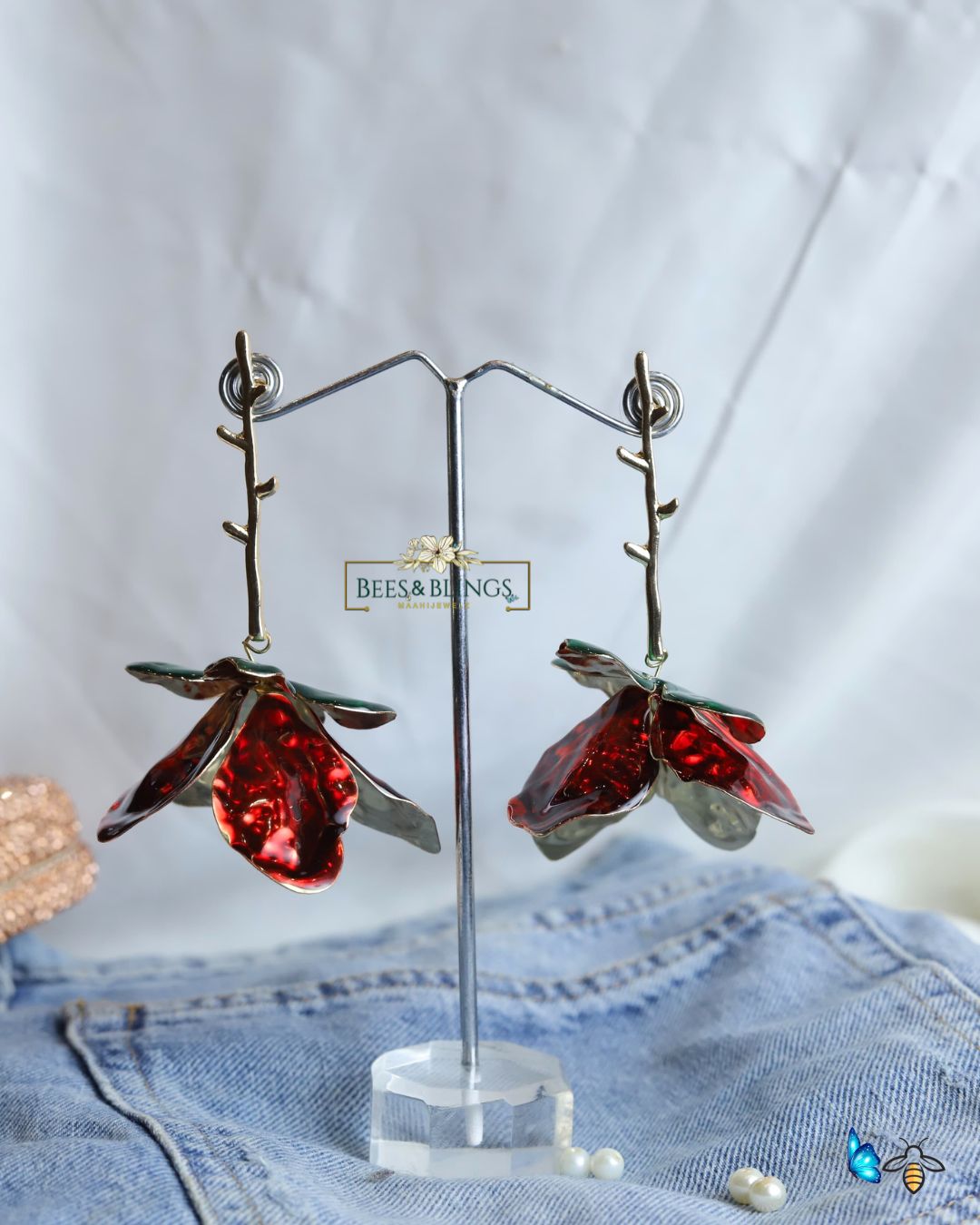floral-partywear-earrings