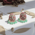 kundan ethnic stud earrings