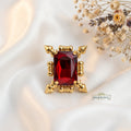 Red Party Statement Ring