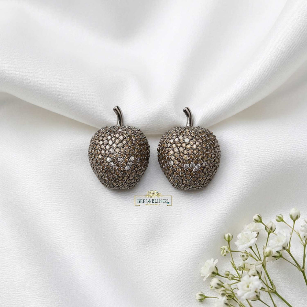Rose Gold Statement Stud Earrings