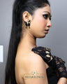 silver-black-butterfly-statement--studs-earrings