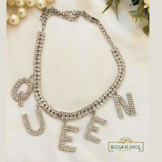 Queen party statement necklace