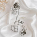 Silver floral Arm cuff