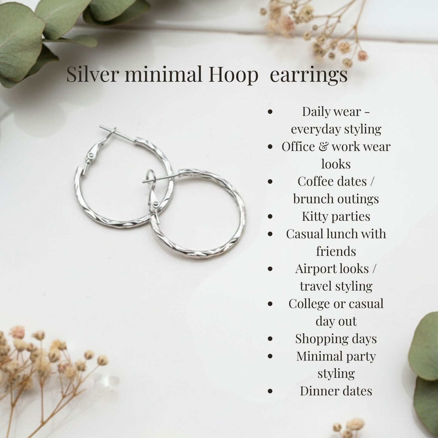 Golden everyday Hoop Earrings