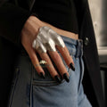 Silver Palm Cuff Accessory
