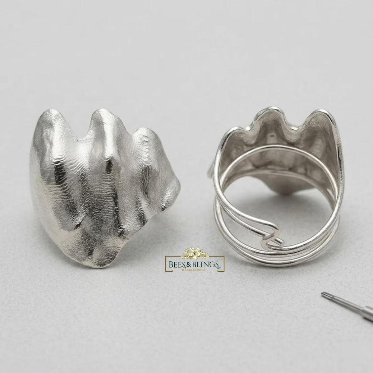 Silver Palm Cuff Accessory