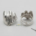 Silver Palm Cuff Accessory