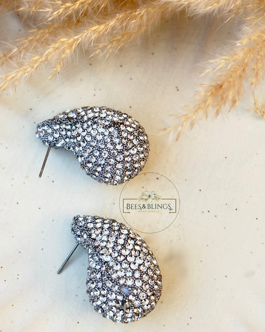 SILVER-NOURA-TRENDY-TEARDROP-EARRINGS