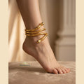 Gold Snake Choker Necklace