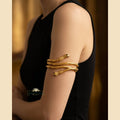 Gold Snake Choker Necklace
