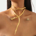 Gold Snake Choker Necklace