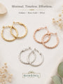 Golden everyday Hoop Earrings