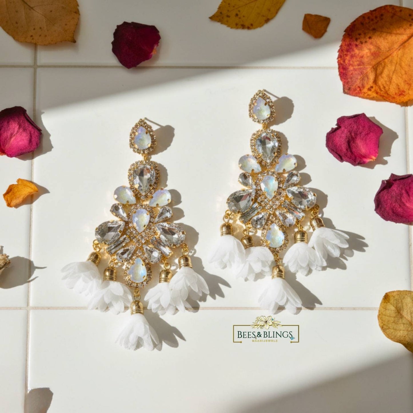 white-floral-earrings