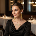 Black Party Drop Earrings