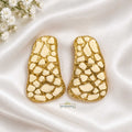 White Enamel Statement Earring