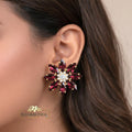 wine-rhinestone-statement-studs-earrings