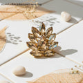 Golden Floral Statement Ring